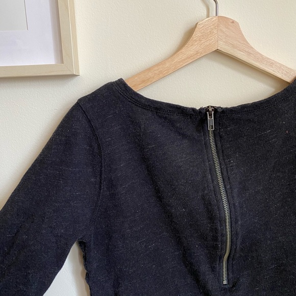 J. Crew Heathered Hi-Lo Scoopneck Tunic Sweatshirt - Picture 5 of 6